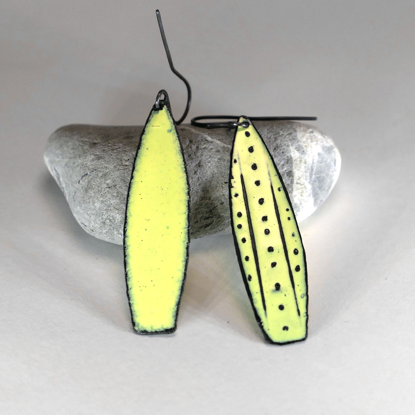 Slender Yellow Earrings
