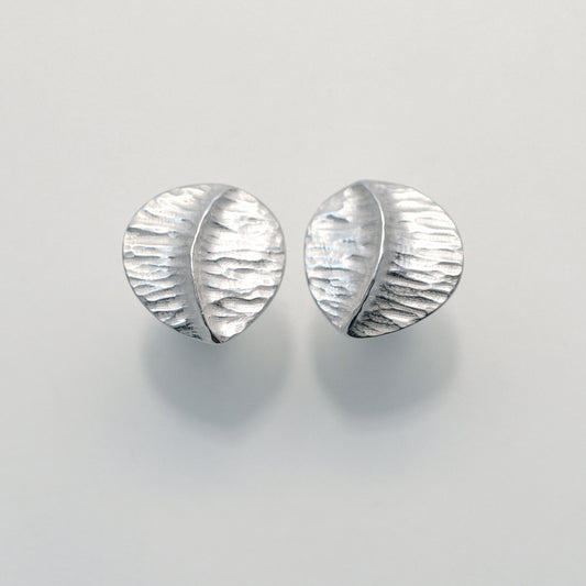 Silver stud ‘spine’ earrings