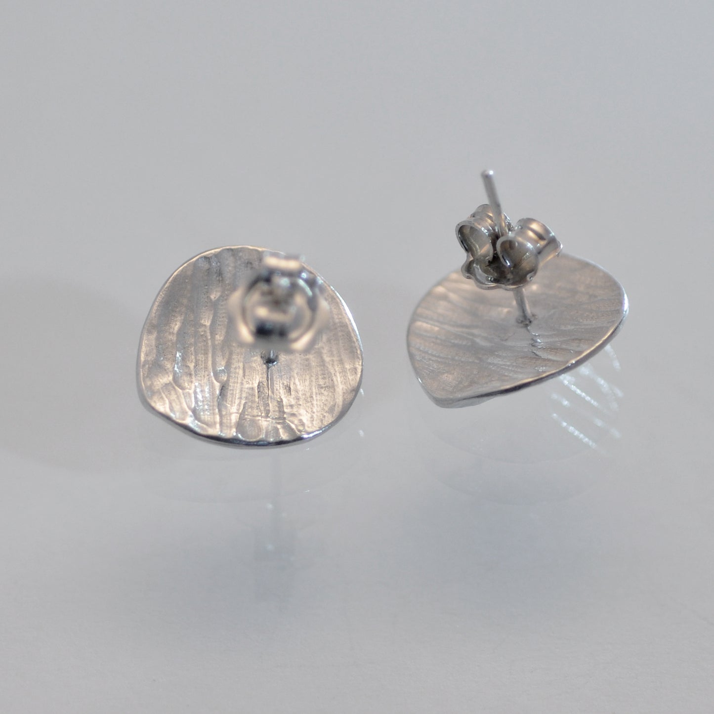 Silver stud ‘spine’ earrings