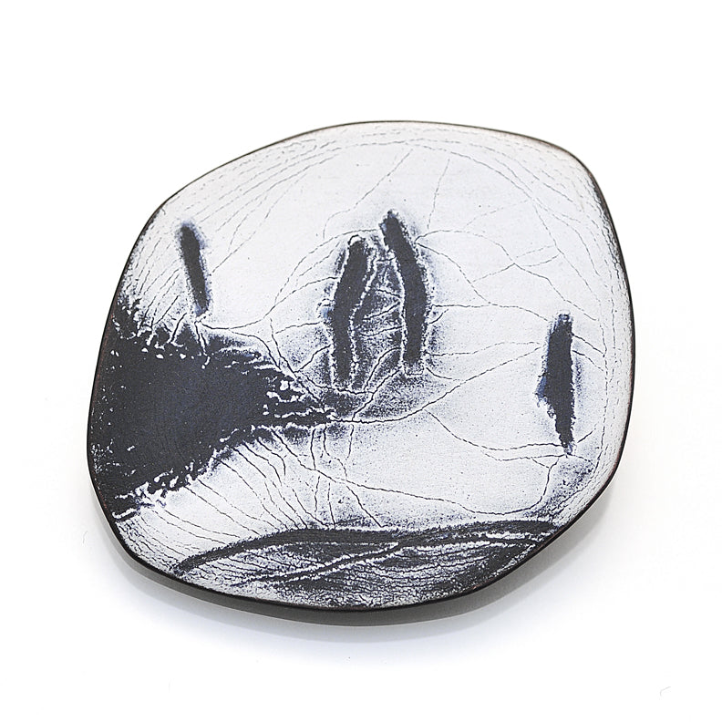 Smooth Sgraffito Brooch